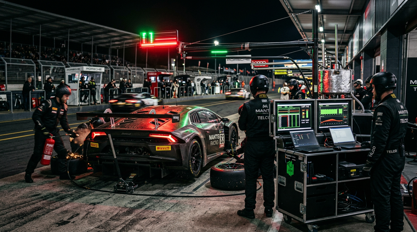 FALCON Motorsport Pit Lane & Track Testing