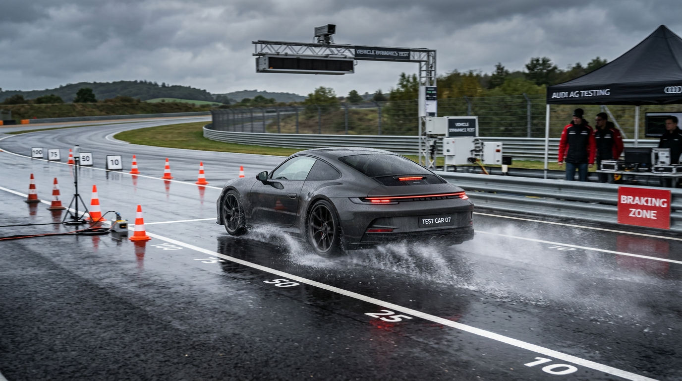 FALCON Wet Road Braking Test